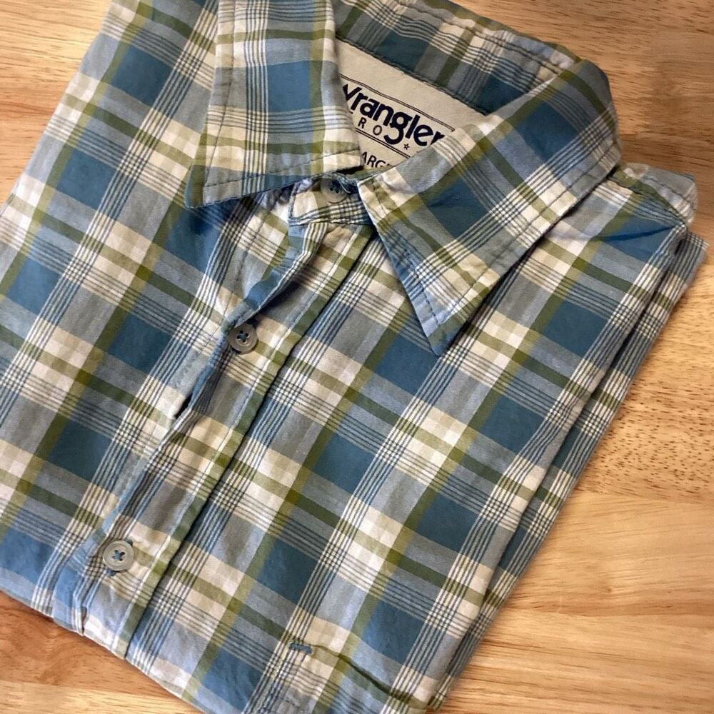 Men’s Wrangler Hero Big & Tall Short Sleeved Button Up Shirt - 3XL